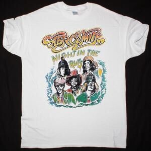Aerosmith Night In The Ruts Tour New White Tshirt